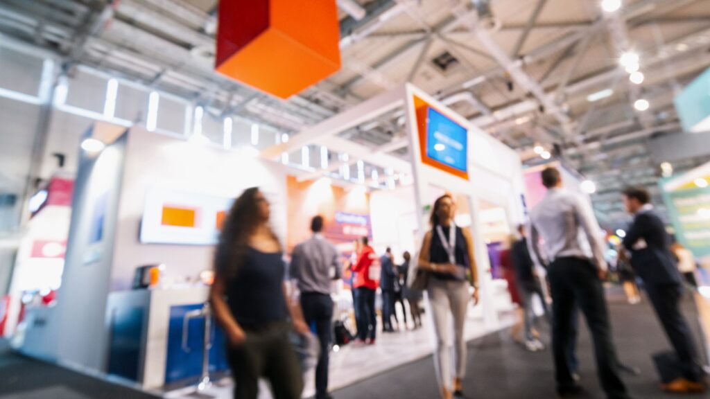 Evento corporativo co stands